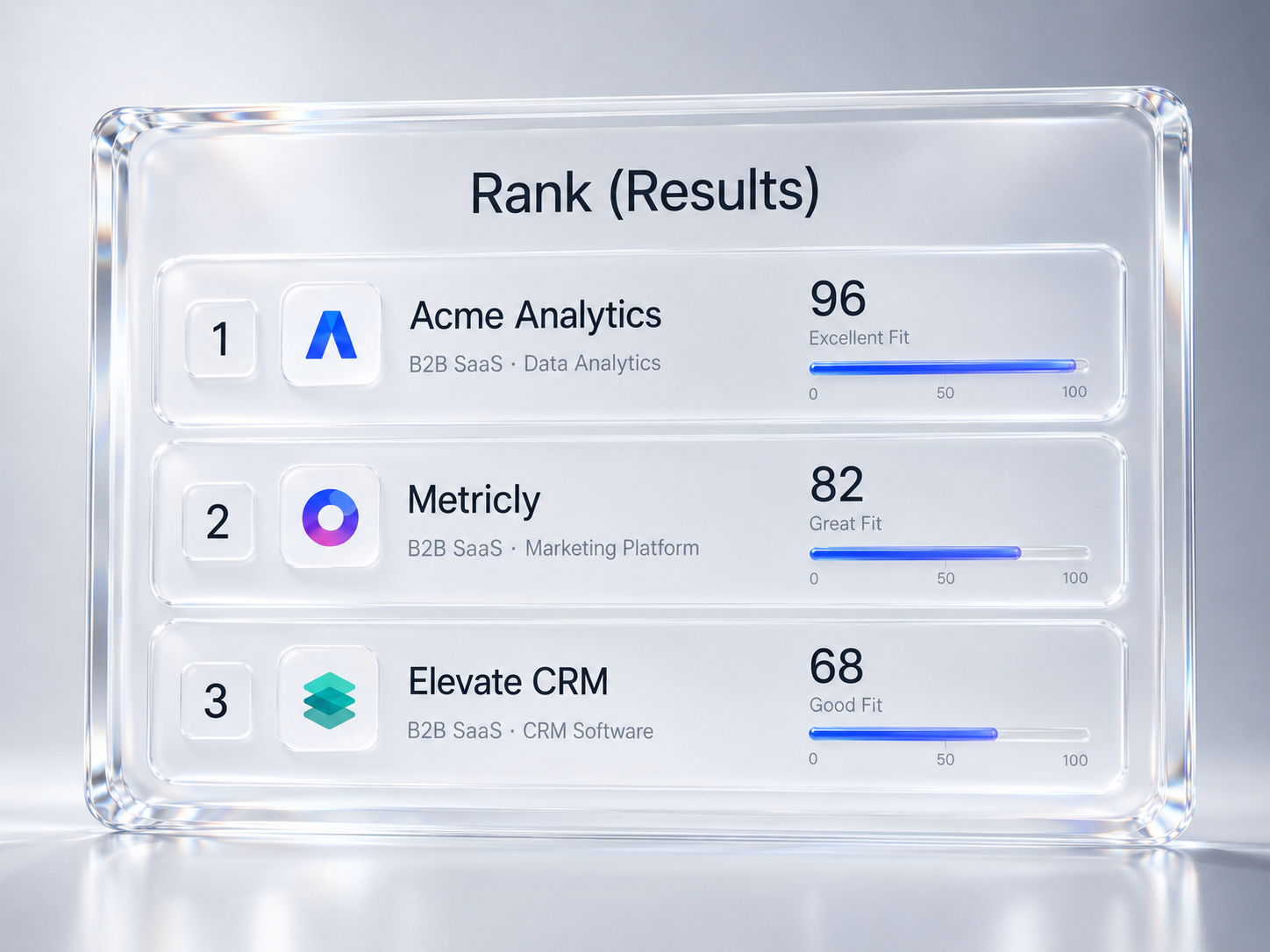 Ranked results